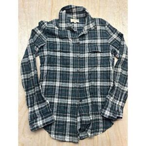 Vintage Elizabeth and Jainey Women's Multicolor Plaid Button Back Unique